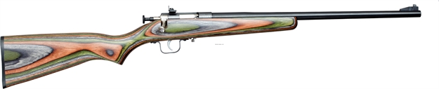 Picture of Crickett, Keystone Youth Rifle, 22Wmr, Single Shot, 16.125" Blued Barrel, EZ Loader, Scope Mount, Camo Laminate Stock