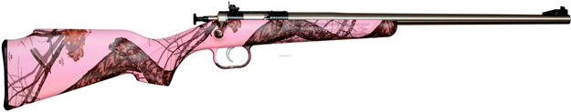 Picture of Crickett, Keystone Youth Rifle, 22Wmr, Single Shot, 16.125" SS Barrel, EZ Loader, Scope Mount, MO Pink Balze Stock