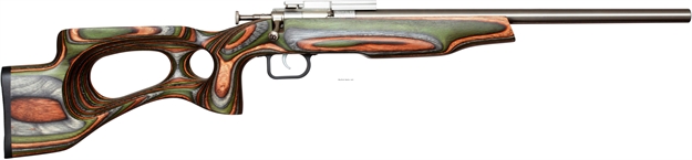 Picture of Crickett, Keystone Youth Rifle, 22Wmr, Single Shot, EZ Loader, Scope Mount, Target Model, 16.125" SS Bbl, Camo Lam