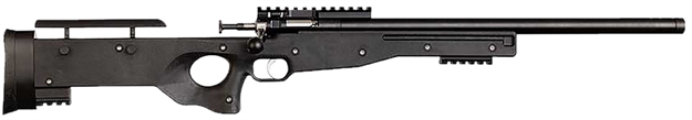 Picture of  Crickett Ksa2150-Blk Precision  Full Size 22 LR Single Shot 16.10" Blued Threaded Bull Barrel, Blued Crickettinny Rail Steel Receiver, Black Synthetic Adj Lop Stock