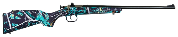 Picture of  Crickett Ksa2172 Youth  22 LR 1Rd 16.12" Blued Barrel & Receiver, Fixed Front/Adjustable Rear Peep Sights, Muddy Girl Serenity Synthetic Stock W/11.5" Lop, Rebounding Firing Pin Safety 611613021728