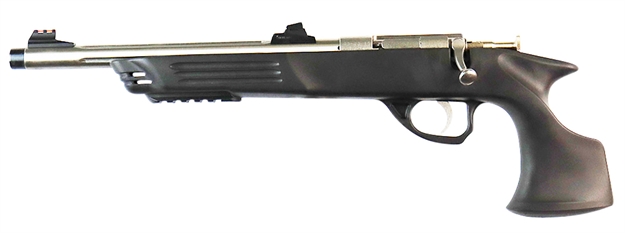 Picture of  Crickett Ksa696 Adult Pistol  22 LR 1Rd 10.50" Stainless Steel Threaded Barrel W/Cap, Williams Fire Sights, Integrated Picatinny Accessory Rail, Synthetic Grip, Rebounding Firing Pin Safety 611613006961