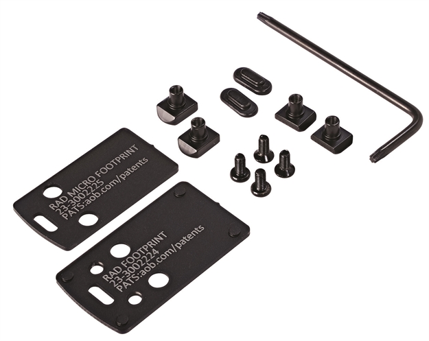 Picture of  Crimson Trace 013000054 CT Rad Mounting Kit CT Rad Footprint/Dovetail, S&W Shield/Shield Plus/Shield Ez/M&P/M&P 2.0 810048570621
