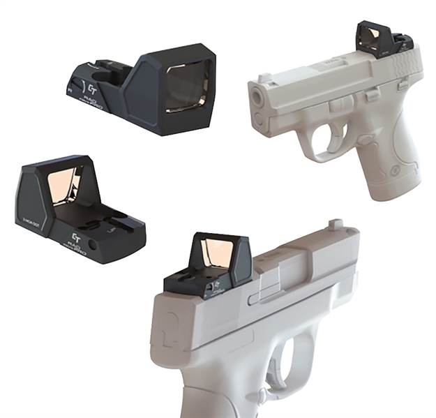 Picture of  Crimson Trace 0101970 CT Rad Micro Pro Matte Black 1X21mm 3 Moa Red Dot Reticle, CT Micro/Jpoint/Shield Rms Footprint 850013143665