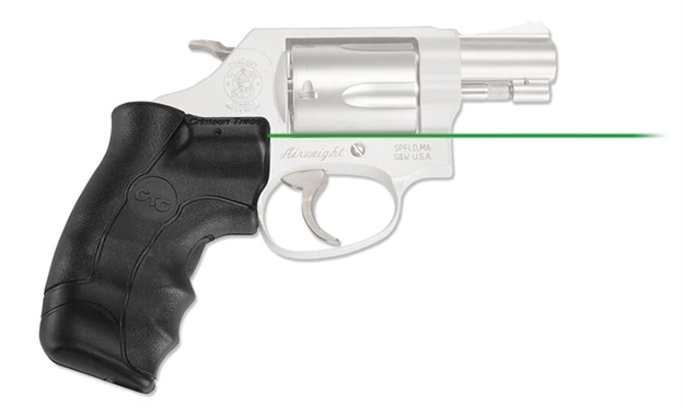Picture of Crimson Trace Lasergrips Laser Sight, Black, Pressure Sensor Activation, Green Laser, Fits S&W J-Frame Revolvers LG-350G