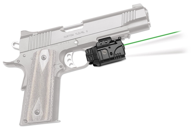 Picture of Crimson Trace Rail Master Laser Sight/Tactical Light, Black, Switch Activation, Green Laser, Fits Rail-Equipped Pistols, Rifles & Shotguns CMR-204 610242005222