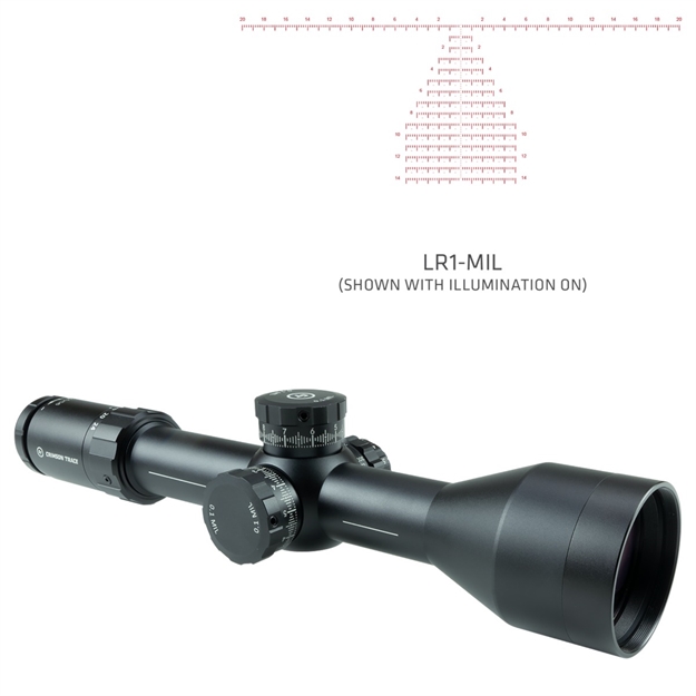 Picture of Crimson Trace Ctl5324 5-Series Tactical 3-24X 56Mm Obj 35 FT @ 100 Yds Fov 34Mm Tube Black Anodized Finish Illuminated Lr1-Mil