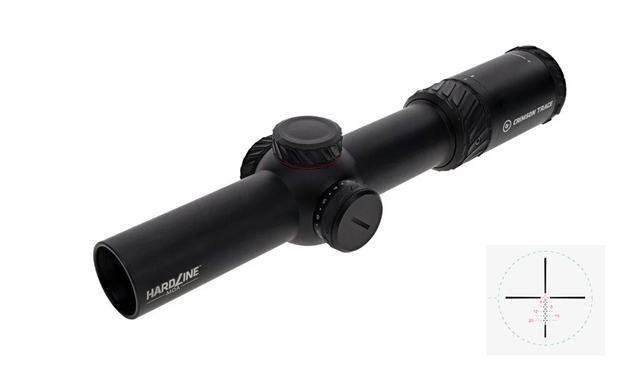 Picture of Crimson Trace 013002401 Hardline  Black Anodized 1-6X24mm 34Mm Tube Illuminated CT Tr1-Moa Reticle 01-3002401 810048570577