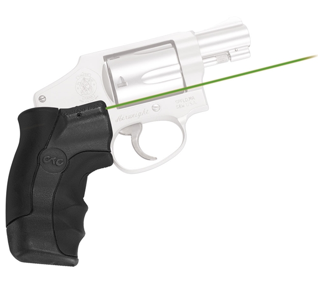 Picture of Crimson Trace Lasergrips Laser Sight, Black, Pressure Sensor Activation, Green Laser, Fits S&W J-Frame Revolvers LG-350G