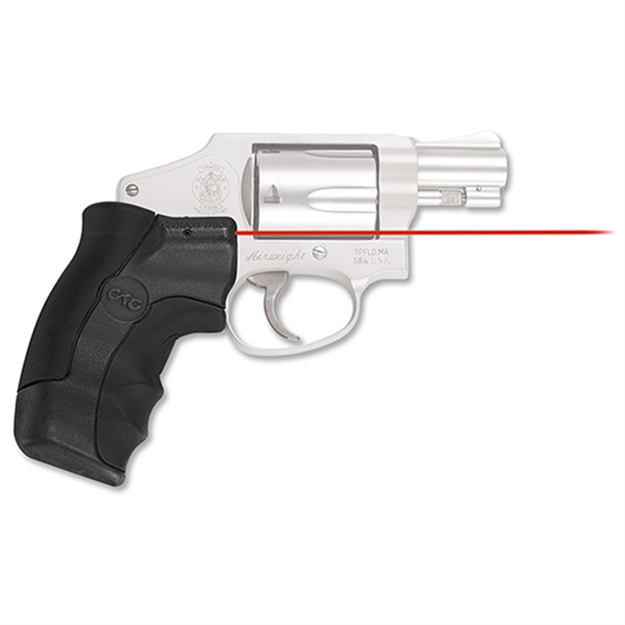 Picture of Crimson Trace Lasergrips Laser Sight, Lack, Pressure Sensor Activation, Red Laser, Fits S&W J Frame Round Butt, Red LG-350 610242006168