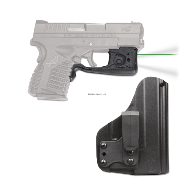 Picture of Crimson Trace Laserguard Pro Laser Sight For Springfield Xd-S, Green With Blade-Tech Holster