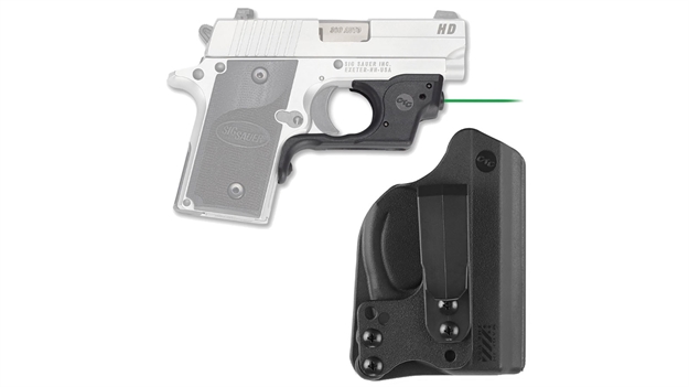 Picture of Crimson Trace Lg492ghbt Laserguard With Holster 
Green Laser Sig P238/P938 Trigger Guard Black