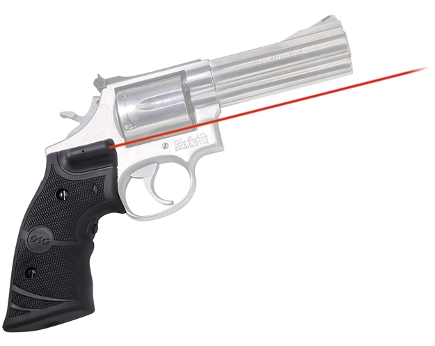 Picture of Crimson Trace 011290 Lasergrips  Fits S&W K & L Frames Round Butt, Red Laser 633Nm Wavelength 5Mw Output, Black Polymer LG-308 610242003082