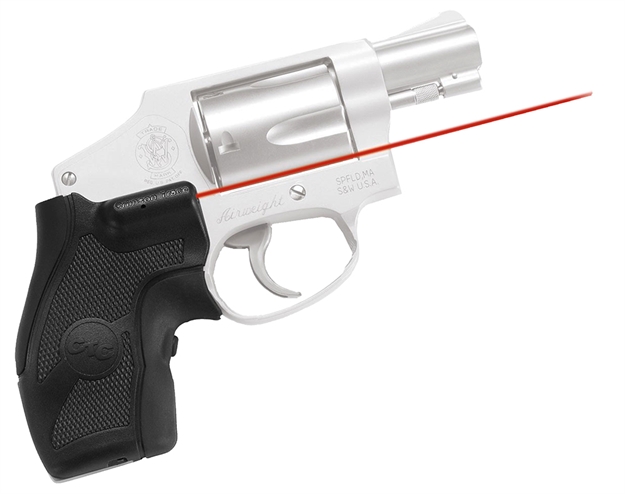 Picture of Crimson Trace Lasergrips Laser Sight, Black, Pressure Sensor Activation, Red Laser, Fits S&W J-Frame Revolvers LG-405 610242004058