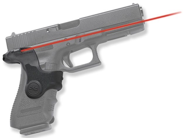 Picture of Crimson Trace 0124301 Lasergrips  Compatible W/Glock Gen3 17/17L/19/22/23/31/32/34/35/37/38,Red Laser Black Polymer LG-417