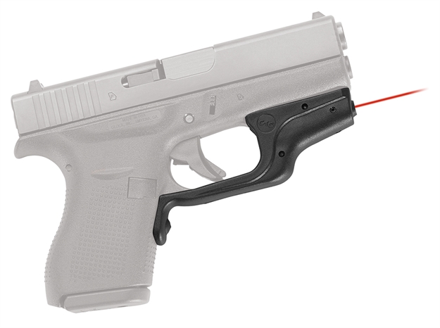 Picture of Crimson Trace Laserguard Laser Sight, Black, Pressure Sensor Activation, Red Laser, Fits Glock 42 And 43 Pistols LG-443