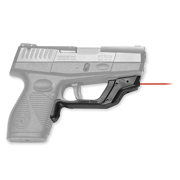 Picture of Crimson Trace Laserguard Laser Sight, Black, Pressure Sensor Activation, Red Laser, Fits Taurus Slim Pistols LG-447
