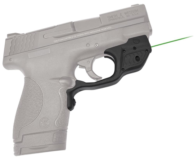 Picture of Crimson Trace Laserguard Laser Sight, Black, Pressure Sensor Activation, Green Laser, Fits S&W M&P Shield LG-489G 610242005635
