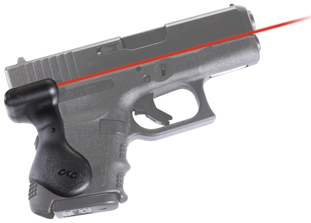 Picture of Crimson Trace Lasergrips Laser Sight, Black, Pressure Sensor Activation, Red Laser, Fits Glock Subcompact Pistols LG-626 610242006267