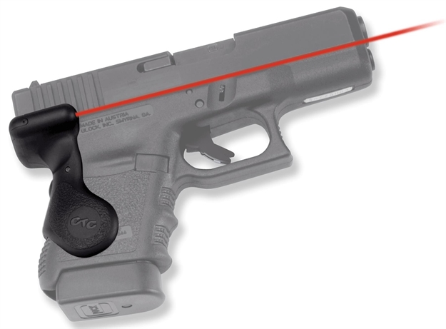 Picture of Crimson Trace Lasergrips Laser Sight, Black, Pressure Sensor Activation, Red Laser, Fits Glock Subcompact Pistols LG-629 610242006298