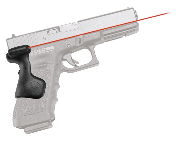 Picture of Crimson Trace Lasergrips Laser Sight, Black, Pressure Sensor Activation, Red Laser, Fits Glock Full-Size Pistols LG-637 610242005307