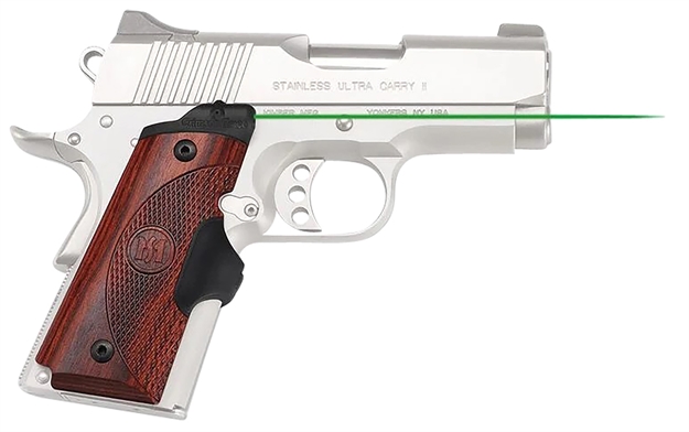 Picture of Crimson Trace Master Series Lasergrips, Rosewood, Instinctive Activation, Green Laser, Fits 1911 Pistols LG-902G