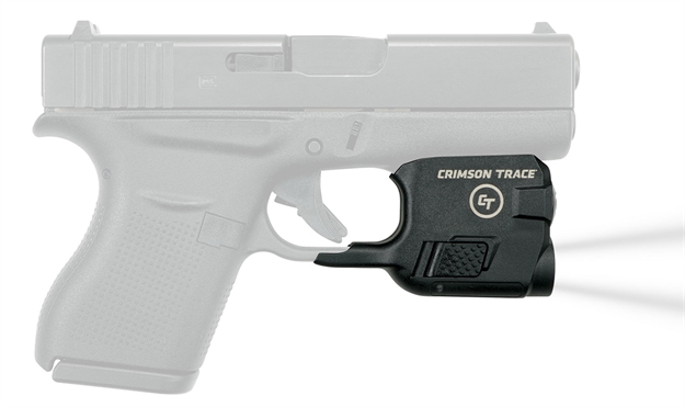 Picture of Crimson Trace 0182901 Lightguard  Polymer Compatible W/Glock 42/43/43X/48, 110 Lumens White Led, Trigger Guard Mount LTG773 850002469301