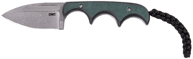 Picture of  Crkt 2396 Minimalist  2.15" Fixed Spear Point Plain Stonewashed 8Cr13mov SS Blade/Green Polished Resin Infused Fiber Handle 794023239607