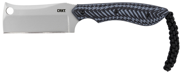 Picture of  Crkt 2398 S.P.E.C.  2.44" Fixed Cleaver Plain Bead Blasted 8Cr13mov SS Blade/Black Textured G10 Handle Includes Lanyard