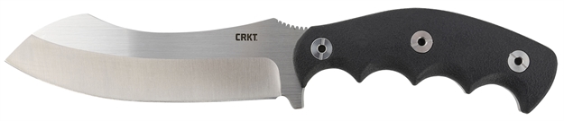 Picture of  Crkt 2866 Catchall  5.51" Fixed Sheepsfoot Plain Brushed Satin 8Cr13mov SS Blade/Black Grn W/Rubber Overlay Handle Includes Sheath