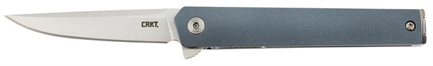 Picture of  Crkt 7095 Ceo  Compact 2.61" Folding Plain Satin 4116 SS Blade, Blue Grn Handle, Includes Pocket Clip