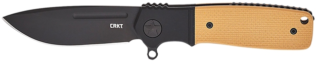 Picture of  Crkt K245bkp Homefront Compact 2.91" Folding Plain Black Dlc S35vn SS Blade, Black/Tan G10 Handle 794023008487