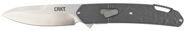 Picture of  Crkt K540gxp Bona Fide  3.59" Folding Modified Drop Point Plain Satin D2 Steel Blade/Black Textured Aluminum Handle Includes Pocket Clip