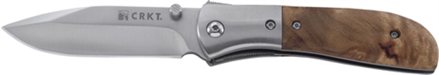 Picture of Crkt Knives M4-02W 3.25" Blade SS Bolster W/Burl Wood Handle
