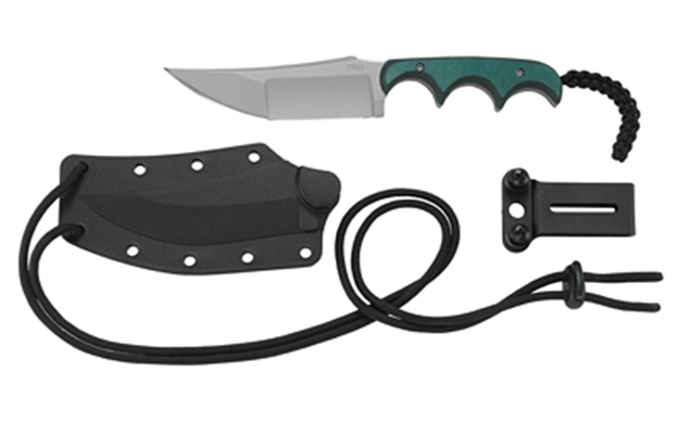Picture of  Crkt 2394 Minimalist Katana 3.56" Fixed Plain Bead Blasted 8Cr13mov SS Blade/ Green Resin Infused Fiber Handle Includes Lanyard 794023239409