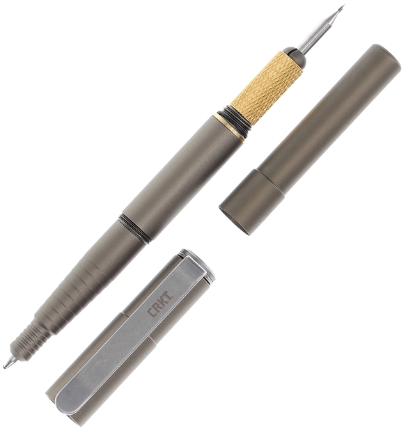 Picture of  Crkt Tpenwu Collet Pen  Silver Aluminum 5.43" Oal 794023995404