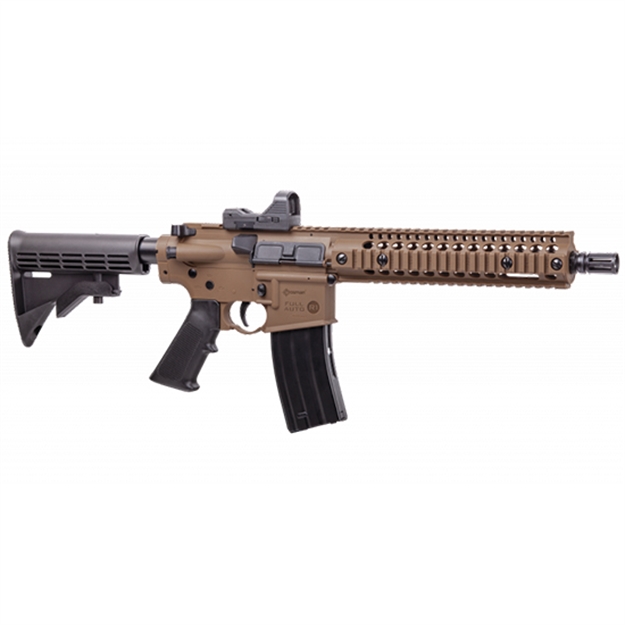 Picture of  Crosman Cfar1x Full Auto R1 Air Rifle Co2 177 25Rd Shot Black Flat Dark Earth Receiver Black 6 Position Stock