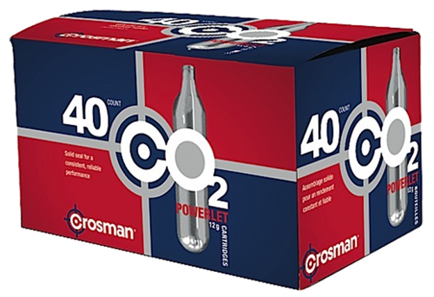 Picture of Crosman Co2 Powerlet Cartridges, 12-Gram, 40Pk 23140