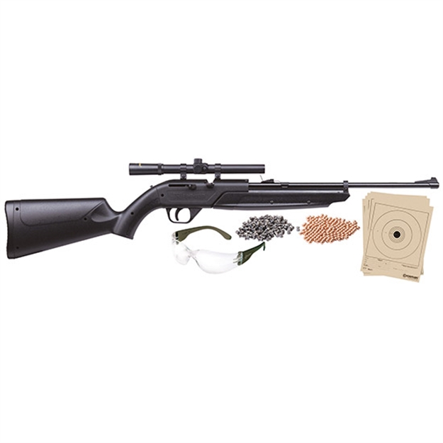 Picture of Crosman Pumpmaster 760 Bolt Action Variable Pump Air Rifle Kit, .177 Cal, Blk, 4X15 Scope, Bbs, Pellets, 645 Fps (Bbs) 760BKT