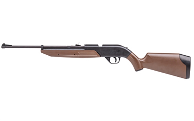 Picture of  Crosman 760B 760 Pumpmaster Pump Air Rifle 177 18+1 Black Smooth Bore Steel Barrel, Black Receiver, Brown Synthetic Stock, Crossbolt Safety 028478076013