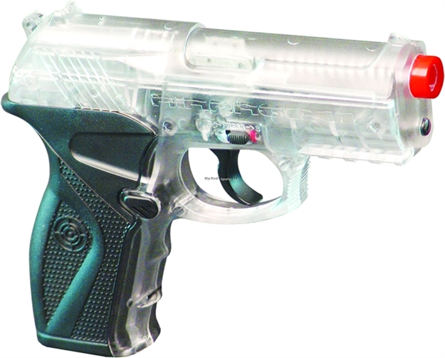 Picture of Crosman Air Mag C11 Airsoft Co2 Powered Compact Pistol, 6Mm, 16-Round Clip, Black/Clear, 400 Fps