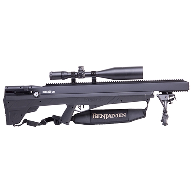 Picture of Crosman Bulldog Sportsman's Pack, .357 Pcp Air Rifle, Black, 4-16X56mm Scope, Tacticle Rifle Case, Bipod, 145Gr Ammo, 800 Fps BPBD3KA