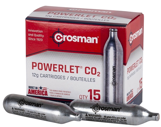Picture of Crosman Co2 Powerlet Cartridges, 12-Gram, 15Pk C2315
