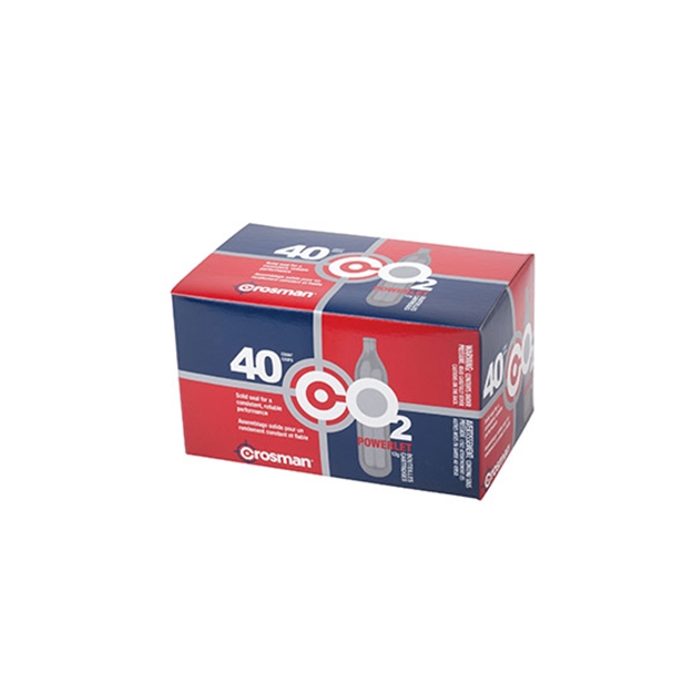Picture of Crosman Co2 Powerlet Cartridges, 12-Gram, 40Pk 23140 028478124462
