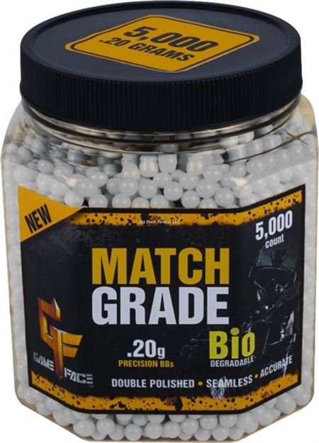 Picture of Crosman Match Grade Biodegradeable White Airsoft Bbs, .20G, 5000 CT