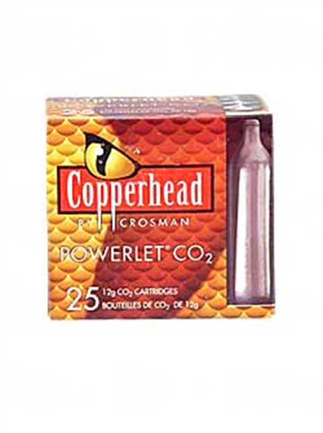 Picture of Crosman Co2 Powerlet Cartridges, 12-Gram, 25Pk 2311 028478023116