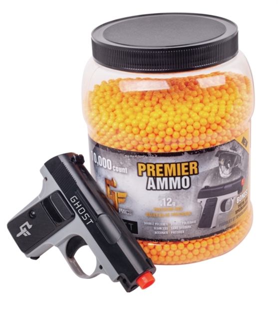 Picture of Crosman Premier Ammo Kit  -  Orange Ammo - 6Mm, .12 Gram, 10,000 Count, Mini Pistol And Speedloader
