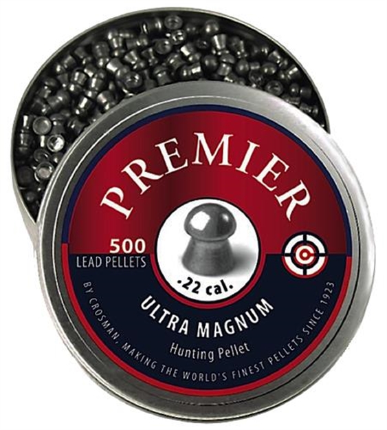 Picture of Crosman Premier Domed Pellet, .22 Caliber, 14.3 Grain, 500 Count LDP22 028478130869