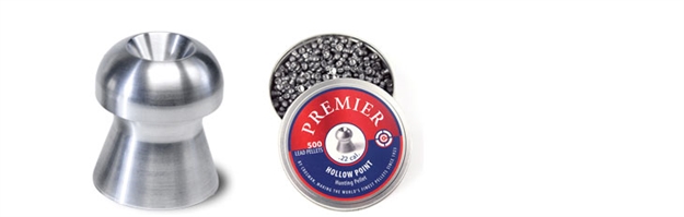 Picture of Crosman Premier Hollow Point Pellet, .22 Caliber, 14.3 Grain, 500 Count LHP22