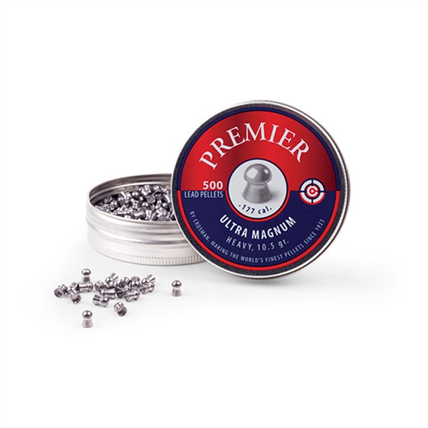 Picture of  Crosman Lum77 Premier Ultra Magnum 177 Lead Domed Heavy Pellet 500/Tin
